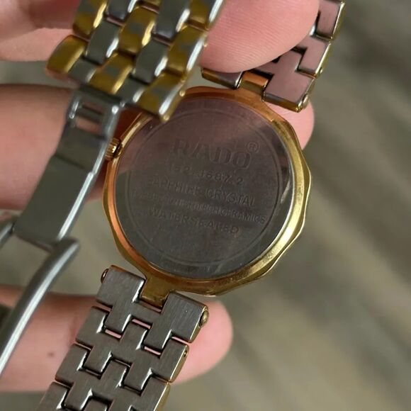 Vintage Rado Florence 152.3687.2 Ceramic Bezel 33mm Goldplated Wrist Watch - Picture 6 of 7